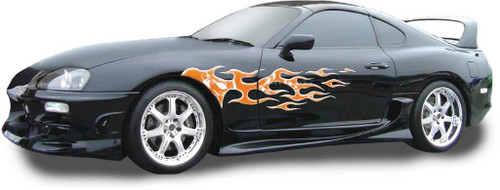 DIABLO : Vinyl Graphics Decals Stripes Kit (Universal Fit Shown on Small Sports Car)