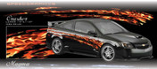 CRUSHER : High Definition Automotive Vinyl Graphics Flames (M-CRU90LG)