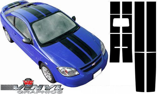 Chevy Cobalt : Rounded Rally Stripes fits 2005-2010 (SVS202C)
