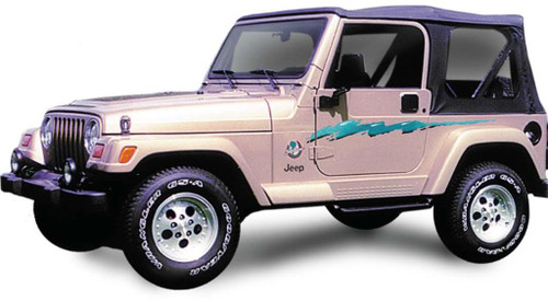 CHAOS : Vinyl Graphics Decals Stripes Kit (Universal Fit Shown on Jeep Wrangler)
