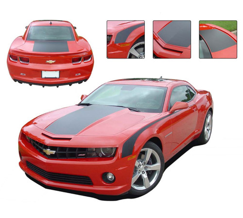 Camaro SINGLE STRIPE : 2010 2011 2012 2013 Chevy Camaro Factory OEM Style WIDE SINGLE STRIPE Rally Stripes Kit - 2010-2013 Chevy Camaro SINGLE STRIPE - Wide Racing Rally Stripe Graphics Kit! Engineered specifically for the new Camaro, this kit will give you a factory OEM upgrade look at a discount price! Wide Hood, Trunk and and FREE Side "Throwback" Stripes included! Pre-Cut pieces ready to install!