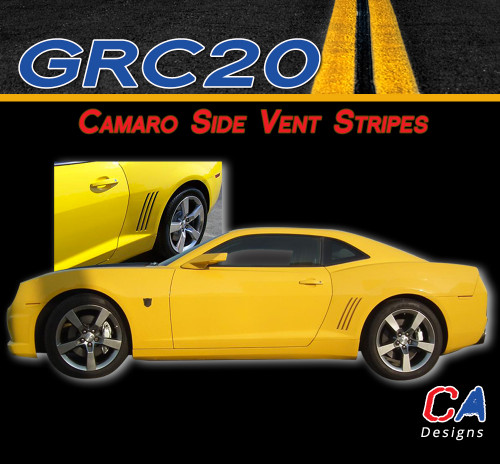 2010-2015 Camaro Vent Blackout Stripes : Vinyl Graphics Kit (M-GRC20)