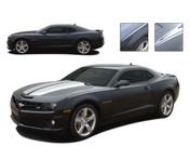 Camaro JAVELIN : 2010 2011 2012 2013 Chevy Camaro Striping Kit - 2010-2013 Chevy Camaro JAVELIN Striping Kit! Engineered specifically for the new Camaro, this kit will gives you a great body line stripe, an easy way to compliment other graphics on the car, or to use all by itself! An upgraded look at a discount price! Pre-Cut pieces ready to install!