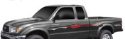 BAYONET - Vinyl Graphics Decals Stripes Kit (Universal Fit Shown on Toyota Tacoma) (M-30092)