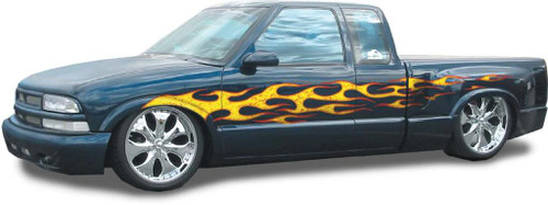 BACKDRAFT : Vinyl Graphics Decals Stripes Kit (Universal Fit Shown on Chevy Ford Dodge Truck)
