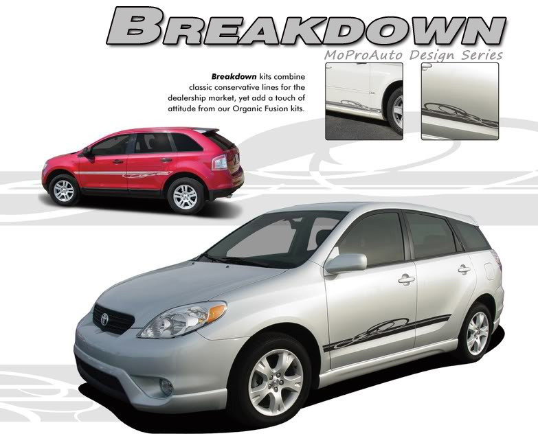 BREAKDOWN Universal Automotive Rocker Panel Vinyl Graphics