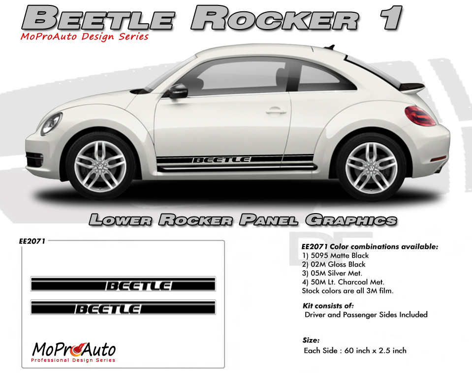 Beetle Rocker 1 Volkswagen Beetle Rocker Panel Stripes Door