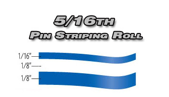 5/16th x 150ft Professional Vinyl Pinstriping Roll 
Pro Grade Vinyl Pin Striping Rolls Made Exclusively for the Automotive Market!