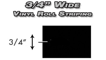 3/4" x 150ft Professional Vinyl Solid Pin Striping Roll 
Pro Grade Solid Color Vinyl Pin Striping Rolls Made Exclusively for the Automotive Market!