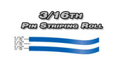 3/16th x 150ft Professional Vinyl Pinstriping Roll 
Pro Grade Vinyl Pin Striping Rolls Made Exclusively for the Automotive Market!