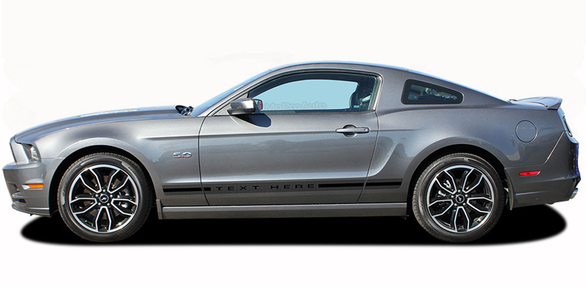 2013 2014 Thunder Rocker 1 Ford Mustang Rocker Panel Stripes