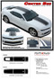 2014, 2015 Camaro CENTER BEE - Chevy Camaro Wide Center Outline Vinyl Graphics Racing Stripes Kit - Details