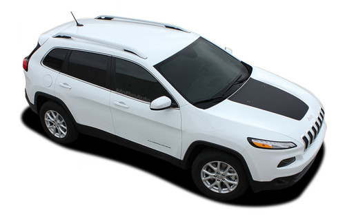 2013, 2014, 2015, 2016, 2017, 2018, 2019, 2020, 2021, 2022, 2023 Jeep Cherokee T-HAWK Vinyl Graphics Kit! Engineered specifically for the new Jeep Cherokee, this kit will give you a factory OEM upgrade look at a discount price! Pre-trimmed sections ready to install! Fits Jeep Hoods . . .