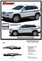 2013, 2014, 2015, 2016, 2017, 2018, 2019, 2020, 2021, 2022, 2023 Jeep Cherokee Upper Body Line Vinyl Graphics Decal Stripe Kit - Details