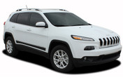 2013, 2014, 2015, 2016, 2017, 2018, 2019, 2020, 2021, 2022, 2023 Jeep Cherokee Lower Rocker Vinyl Graphics Decal Stripe BRAVE Vinyl Graphics Kit! Engineered specifically for the new Jeep Cherokee, this kit will give you a factory OEM upgrade look at a discount price! Pre-trimmed sections ready to install! Fits Jeep Cherokee Lower Side Rocker Panels . . .