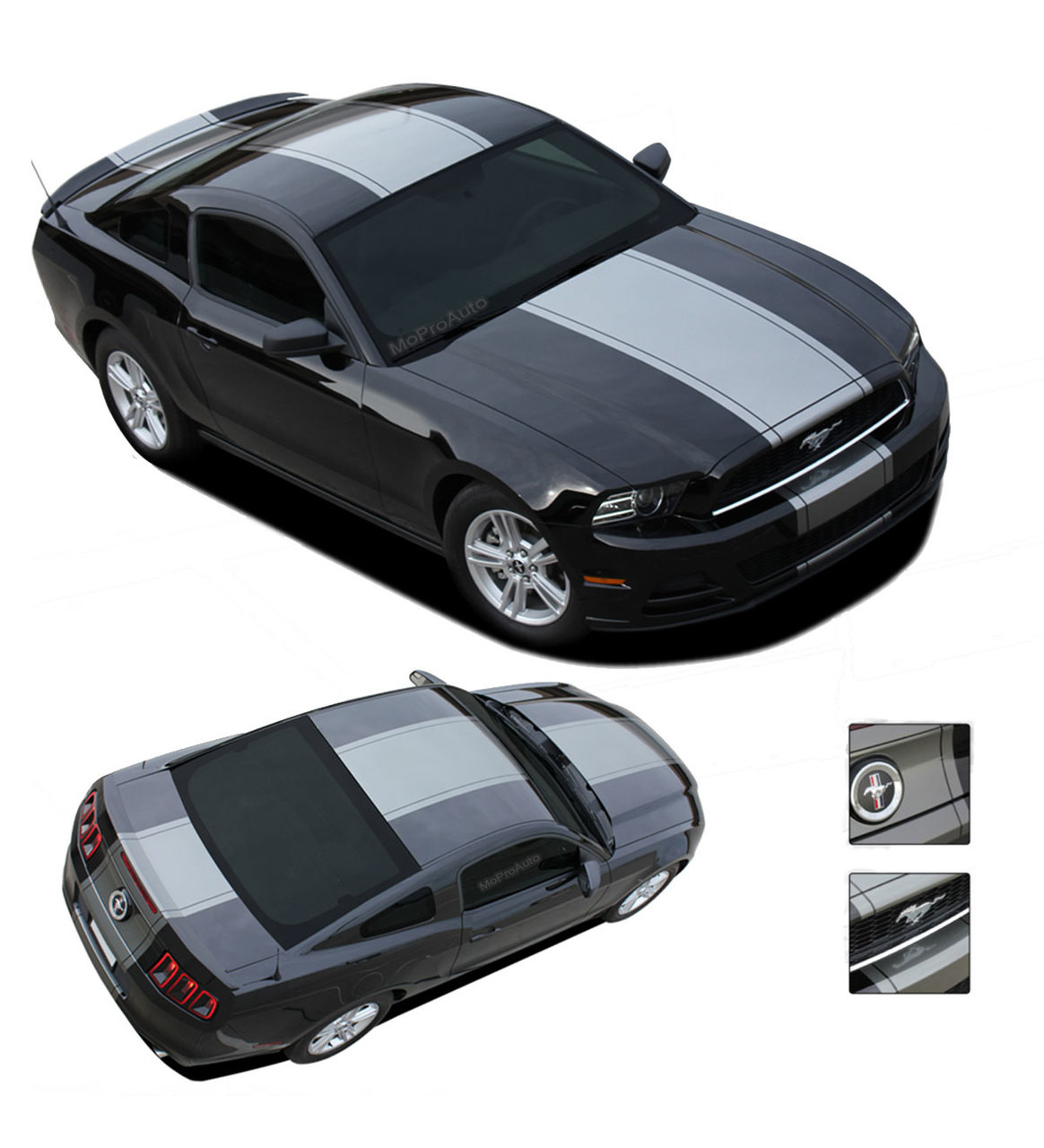 2015 2016 2017 2018 Mustang Vinyl Racing Stripe Spears GT Roush Shelby Style 1