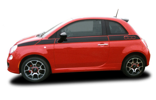 SE 5 : Fiat 500 Vinyl Graphics Kit! 2011-2018 2019 Fiat 500 Vinyl Graphics, Stripes and Decal Kit! Side Decals Included. Pre-cut pieces ready to install, using only Premium Cast 3M, Avery, or Ritrama Vinyl!