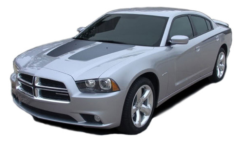 RECHARGE HOOD : Vinyl Graphics Kit for Dodge Charger - Factory OEM Style Dodge Charger 2011-2014 Vinyl Graphics, Stripes and Decal Kit! Hood Decals Included. Pre-cut pieces ready to install, using only Premium Cast 3M, Avery, or Ritrama Vinyl!