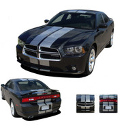 N-CHARGE RALLY : Vinyl Graphics Racing Stripes Kit for Dodge Charger - Complete Racing Stripes Kit for the Dodge Charger 2011-2014 Models! Pre-cut decal pieces ready to install, using only Premium Cast 3M, Avery, or Ritrama Vinyl!
