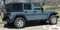 TREK : Jeep Wrangler Side Door Fender to Fender Vinyl Graphics Decal Stripe Kit - Another Passenger Side View
