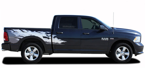 RAM RAGE MULTI-COLOR : 2009 2010 2011 2012 2013 2014 2015 2016 2017 2018 Dodge Ram "Power Wagon Style" Vinyl Graphics Kit (M-PDS3106)  Engineered specifically for the new Dodge Ram body styles, this kit will give you a factory "MoPar OEM Style" upgrade look at a discount price! Ready to install! 