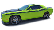 Challenger DUAL 2 : Vinyl Graphics and Stripe Kit fits 2011, 2012, 2013, 2014, 2015, 2016, 2017, 2018, 2019, 2020, 2021, 2022 Dodge Challenger!  - DUAL 2 "OEM" Style Graphic, Decal and Stripe Package for the New Dodge Challenger! RT Decals Included! Ready to install . . . A fantastic customization that fits, using only Premium Cast 3M, Avery, or Ritrama Vinyl!