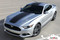 MEDIAN : 2015 2016 2017 Ford Mustang Wide Center Lemans Style Racing and Rally Stripes Vinyl Graphics Kit (PDS3216.17) Customer Photo 1
