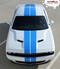 Challenger RALLY 2 : Factory OEM Style Vinyl Graphic Racing Stripes for Dodge Challenger! Complete Factory "OEM Style" 10" Wide Solid Racing Hood Stripes, Graphics, and Decal Set for the New Dodge Challenger! Ready to install - Customer Photos