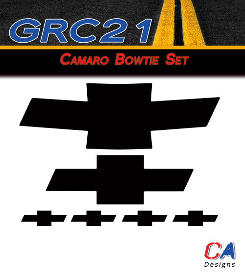 2010-2013 Chevy Camaro Bowtie Decal Set (M-GRC21)