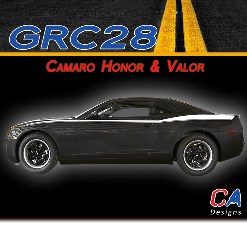 2010 2015 Chevy Camaro Honor And Valor Vinyl Stripe Kit