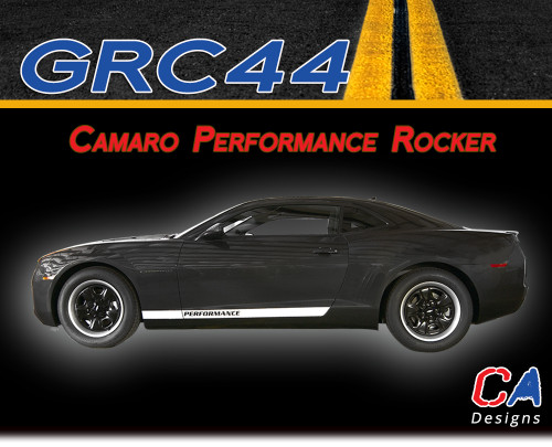 2010-2015 Chevy Camaro Performance Rocker Vinyl Stripe Kit (M-GRC44)