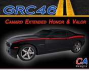 2010-2015 Chevy Camaro Extended Honor and Valor Vinyl Stripe Kit (M-GRC46)