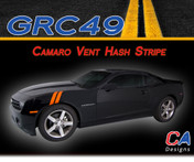 2010-2015 Chevy Camaro Vent Hood Hash Marks Vinyl Stripe Kit (M-GRC49)