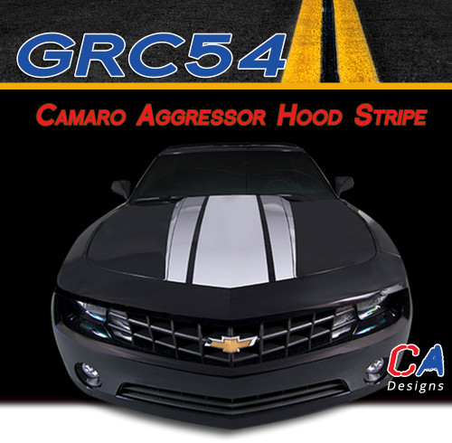 2014-2015 Chevy Camaro Aggressor Hood Vinyl Stripe Kit (M-GRC54)