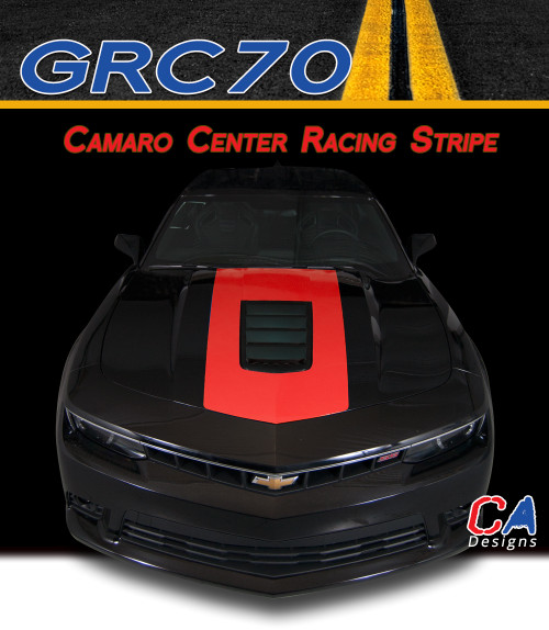 2014-2015 Chevy Camaro Center Racing Vinyl Stripe Kit (M-GRC70)