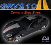 2005-2013 Chevy Corvette Edge Dual Color Rally Racing Vinyl Stripe Kit (GRV210)