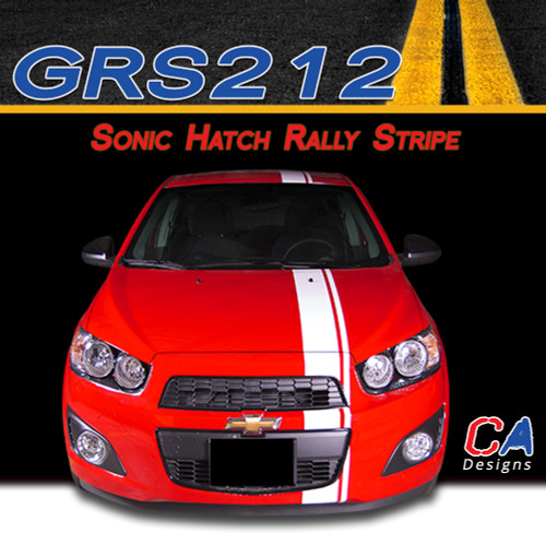 2012-2015 Chevy Sonic Hatch Rally Vinyl Stripe Kit (M-GRS212)