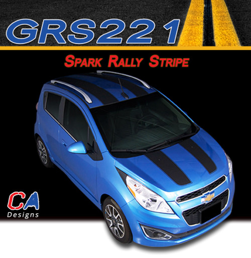 2013-2015 Chevy Spark Rally Vinyl Stripe Kit (M-GRS221)