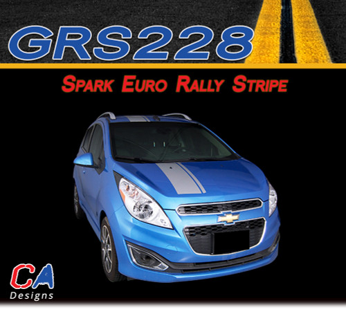 2013-2015 Chevy Spark Euro Rally Vinyl Stripe Kit (M-GRS228)