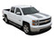 RALLY 1500 : 2014 2015 Chevy Silverado Vinyl Graphic Decal Rally Edition Style Racing Stripe Kit (M-PDS-3252)