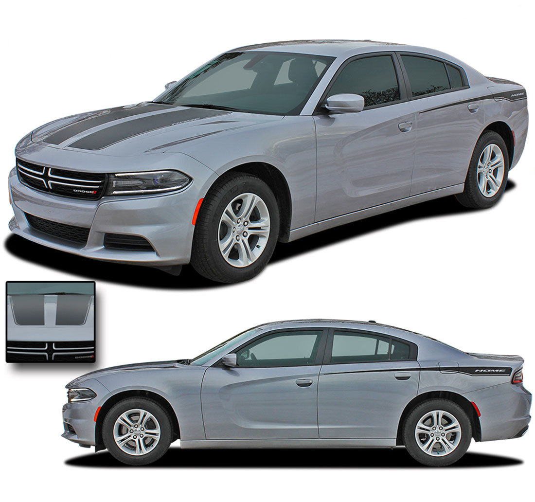 2006-2010 Dodge Charger Rear Quarter Panel Stripe Vinyl Decal Graphic RT Car