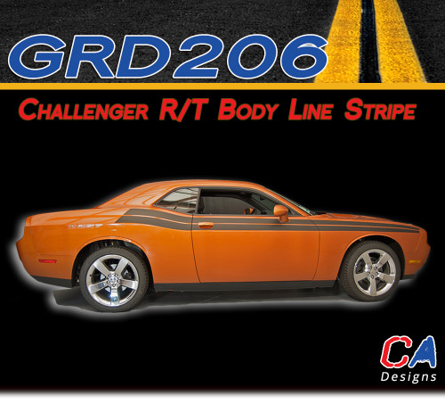2011-2014 Dodge Challenger R/T Body Line Stripe Kit (M-GRD206)