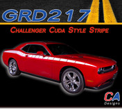 2011-2014 Dodge Challenger Cuda Style Body Line Vinyl Stripe Kit (M-GRD217)