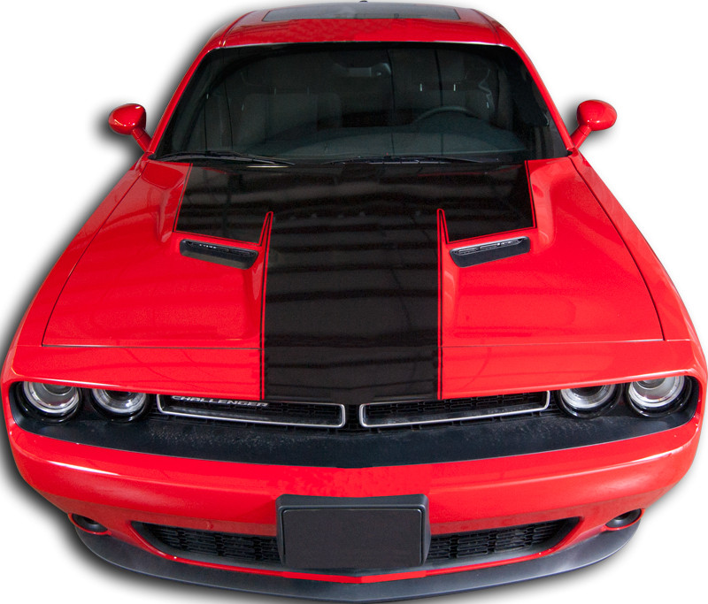 2015 2018 Dodge Challenger Extended Pin Line Center Hood