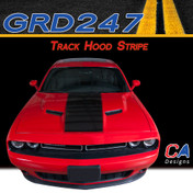 2015-2018 Dodge Challenger Track Hood Vinyl Stripe Kit (M-GRD247)