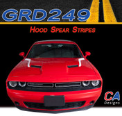 2015-2023 Dodge Challenger Hood Spears Vinyl Stripe Kit (M-GRD249)