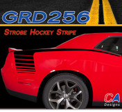 2015-2018 Dodge Challenger Strobe Hockey Stripe Vinyl Stripe Kit (M-GRD256)