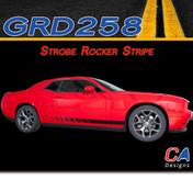 2015-2023 Dodge Challenger Strobe Lower Rocker Stripe Vinyl Stripe Kit (M-GRD258)