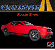 2015-2023 Dodge Challenger Lower Rocker Stripe Vinyl Stripe Kit (M-GRD259)