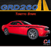 2015-2023 Dodge Challenger Toretto Stripe Vinyl Stripe Kit (M-GRD260)